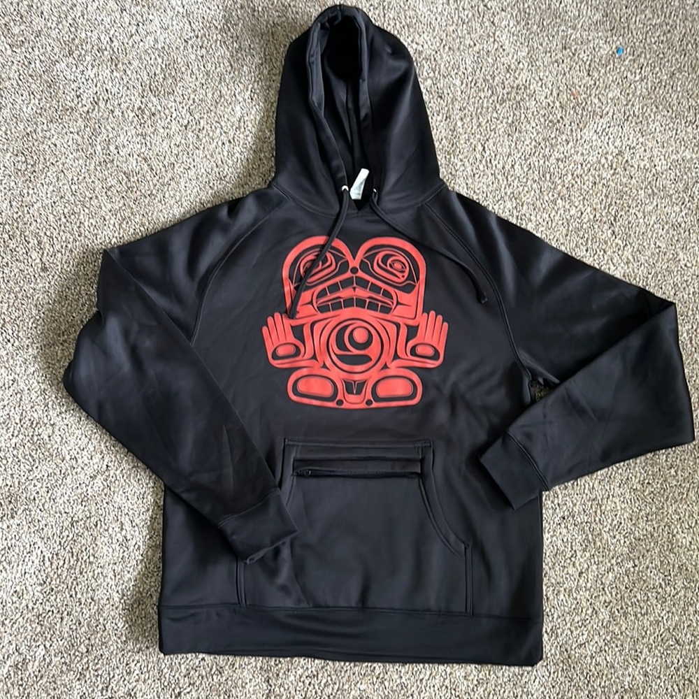NWOT Tech Poly Hoody with zip pocket